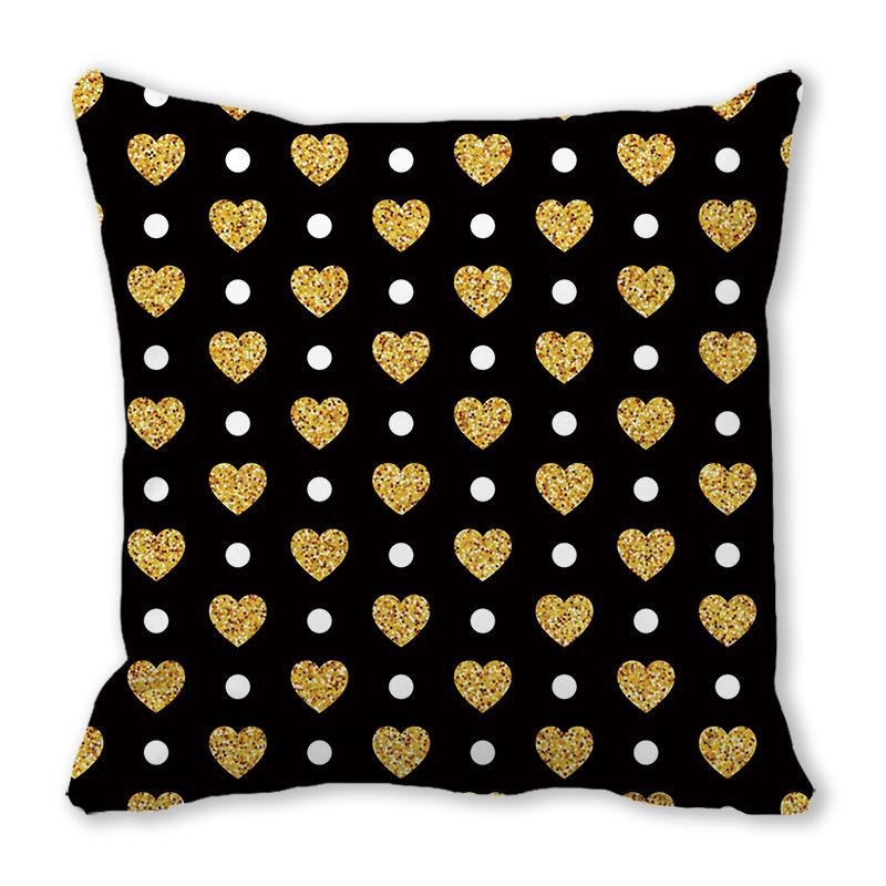 Home Decor Valentine's Day Love Patterns Pillow Covers Pattern Cushion Cover Suitable for Sofa Bedroom Car Pillow Cover