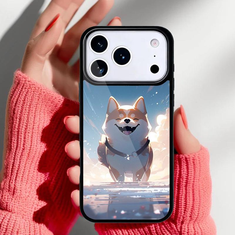 Shiba Inu Hund Handyhülle für iPhone 17 Air 16e 15 14 13 Pro Max Rückabdeckung für 12 11 Pro Hülle