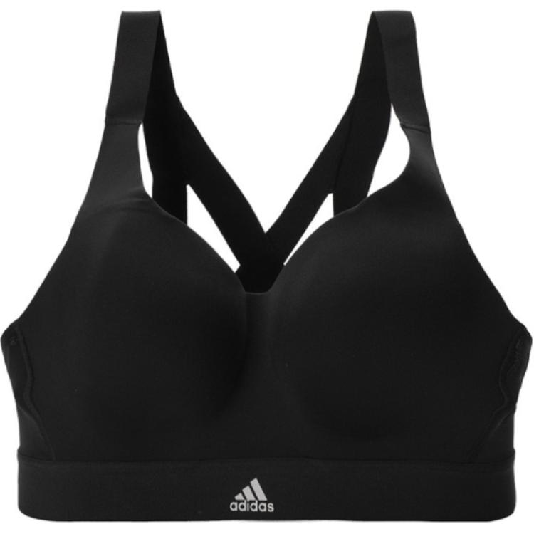Adidas Stronger For It Casual Soft Comfortable Solid Color Skin-Friendly Sports Bra Women underwear Black FH7987