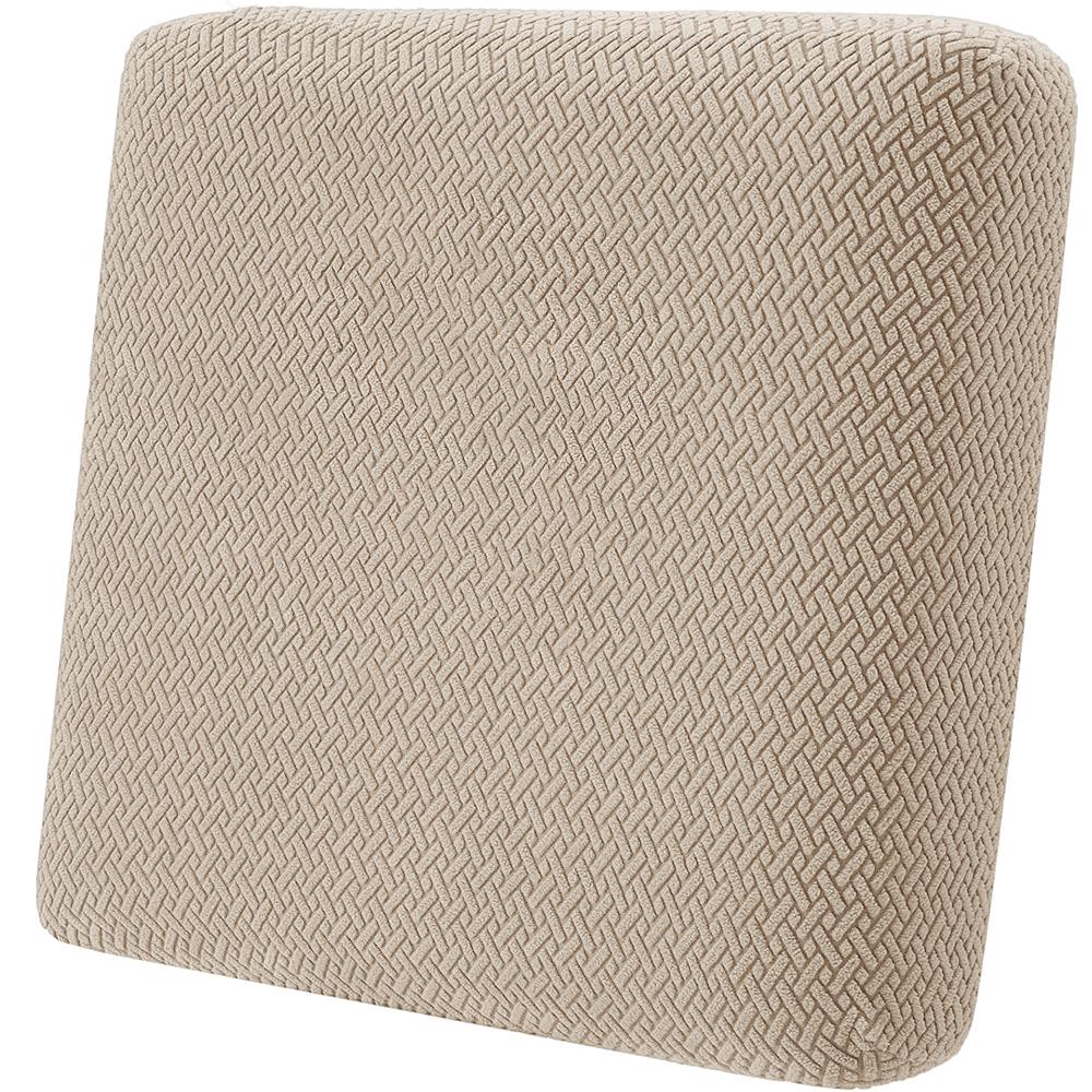 Coprisedile Spesso per Divano da Patio in Jacquard Twill Elastico Copertura per Divano da Cortile Protettore da Giardino Antipolvere Copricuscino per Divano