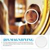 Beaupretty 10x Magnifying Mirror with Suction Cup for and Cosmetic Applications Makeup, Shower, Shaving,