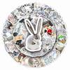 10/30/50pcs Cool Silver Art Aesthetic Stickers Cartoon Ins Style Decals Suitcase Phone Laptop Diary Graffiti Sticker Decoration