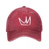 Crown Suede Casual Baseball Cap  New Vintage Washed Cotton Baseball Cap Parent Kids Sun Hats