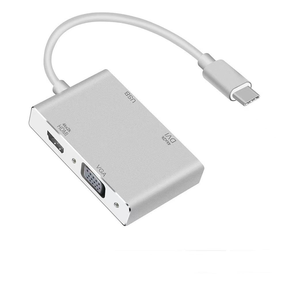 Five-in-One Type-C Expansion Dock: HDMI, Card Reader & USB Hub Converter