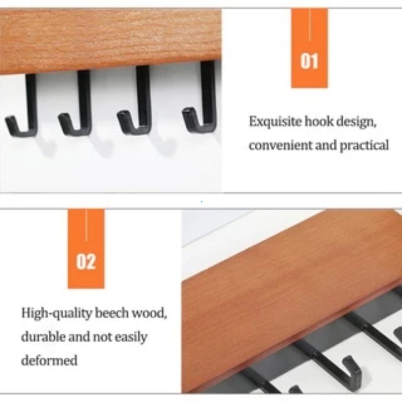 Wall Hanging Key Hanger Holder Wall Organizer Rectangle Key Rack Hooks Coat Hooks Home Decoration Coat Hanger