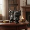 Mysterious Black Kitten Mysterious Black Cat Statue Cat Action Figure  Kids Toy