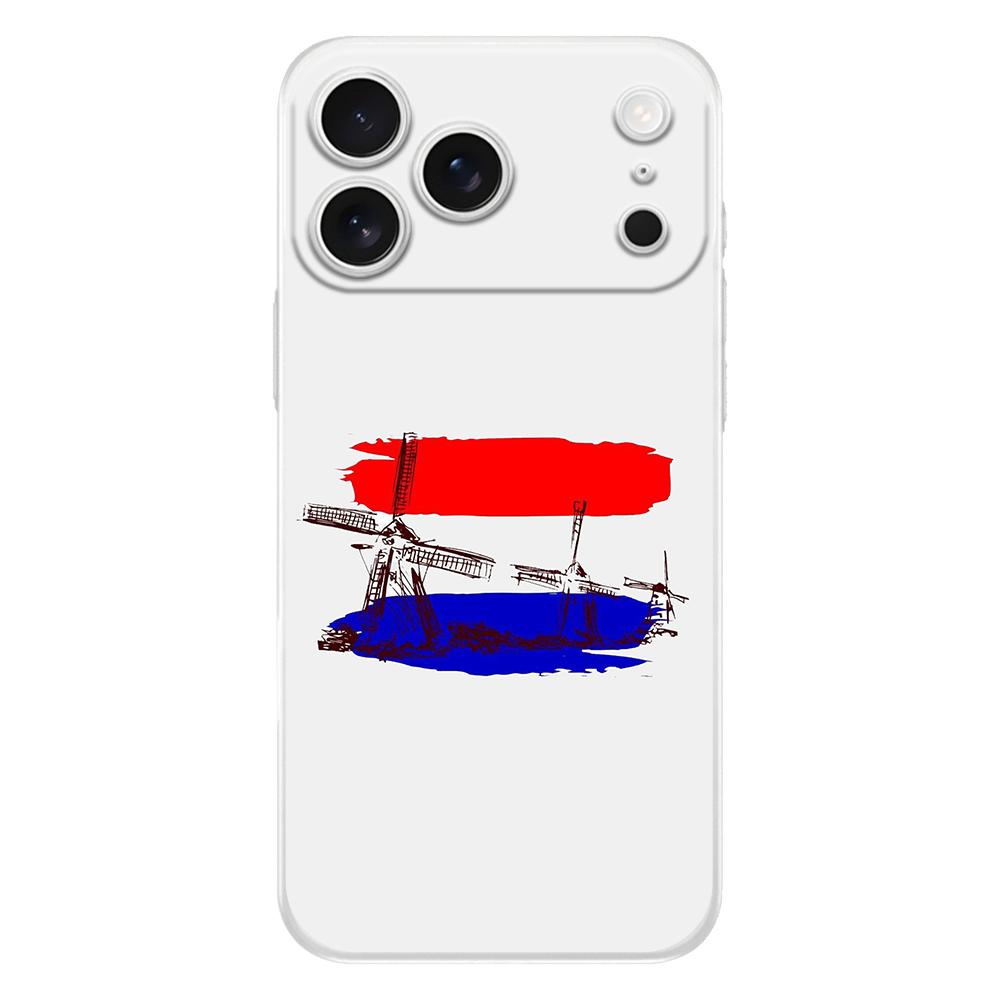 Soft Clear TPU Phone Case For iPhone 17 Air 16E 16 11 15 14 Pro MAX 12 13 7 8 Plus SE Easter Cover Protection Dutch Flag