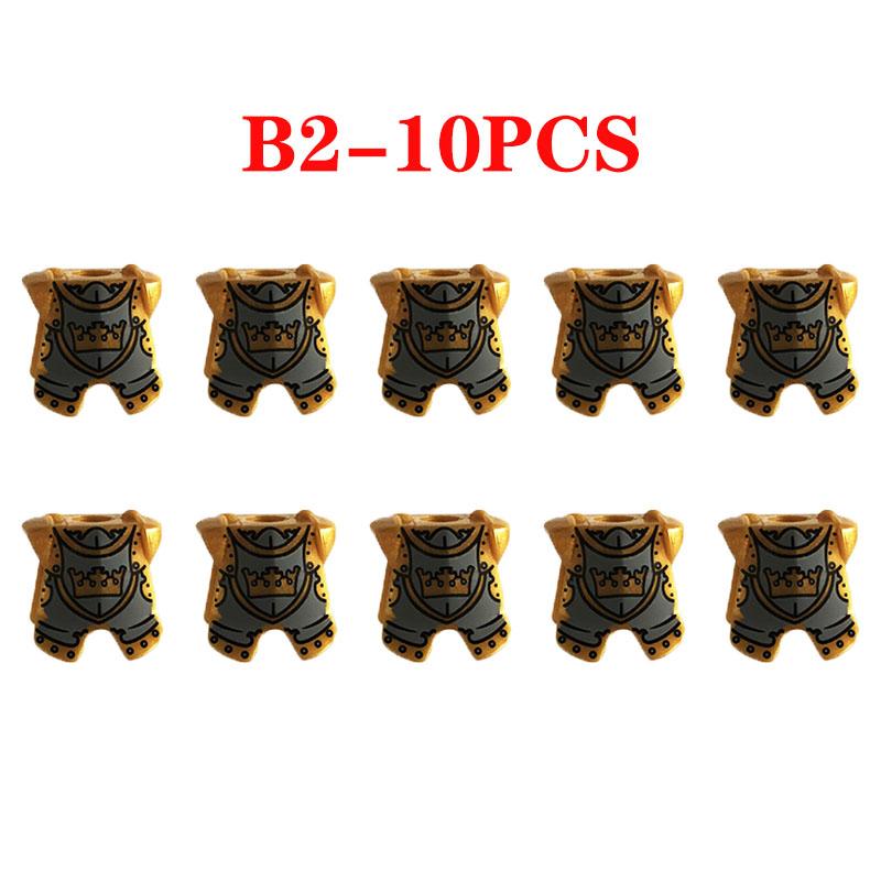 MOC Medieval Military Figures Weapons Building Blocks Knight Soldiers Shield Vest Armor Sword Ax Spear Bricks Toys Children