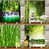 High-quality Bamboo Waterfall Shower Curtain Waterproof Mildewproof And Eco-friendly