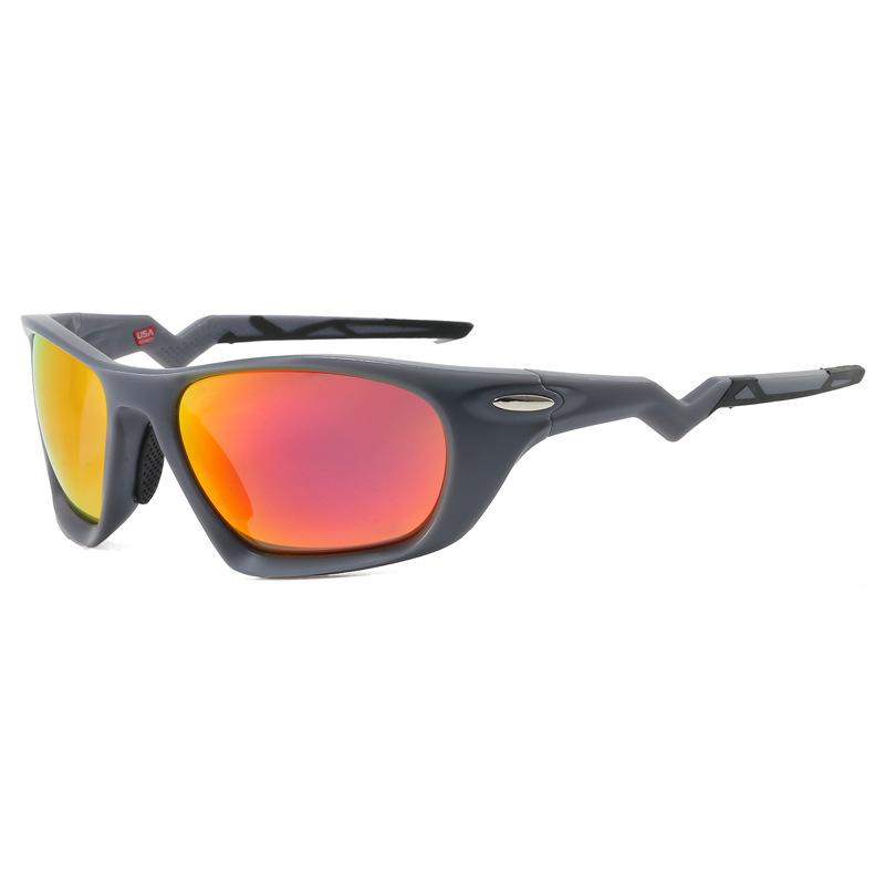New polarized sun protection nylon polarized sunglasses, fashionable and trendy retro outdoor cycling sports glasses9431