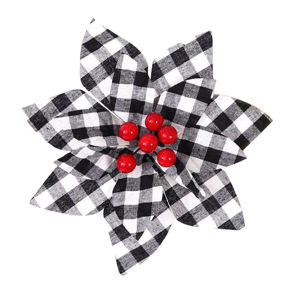

Simulation Creative Flexible Floral Decoration Plaid Flower Artificial Flowers Garlands Ornaments 1