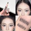 Natural Hair-Like Stroke Liquid Eyebrow & Hairline Pen Multi Forks Outline Wild Eyebrow Easy To Wear Waterproof Makeup Pen