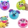Kreativer veränderbarer Gesichts Hund Weicher Gummi Quetschball Squishy Zubehör Für Tägliche Stressbewältigung