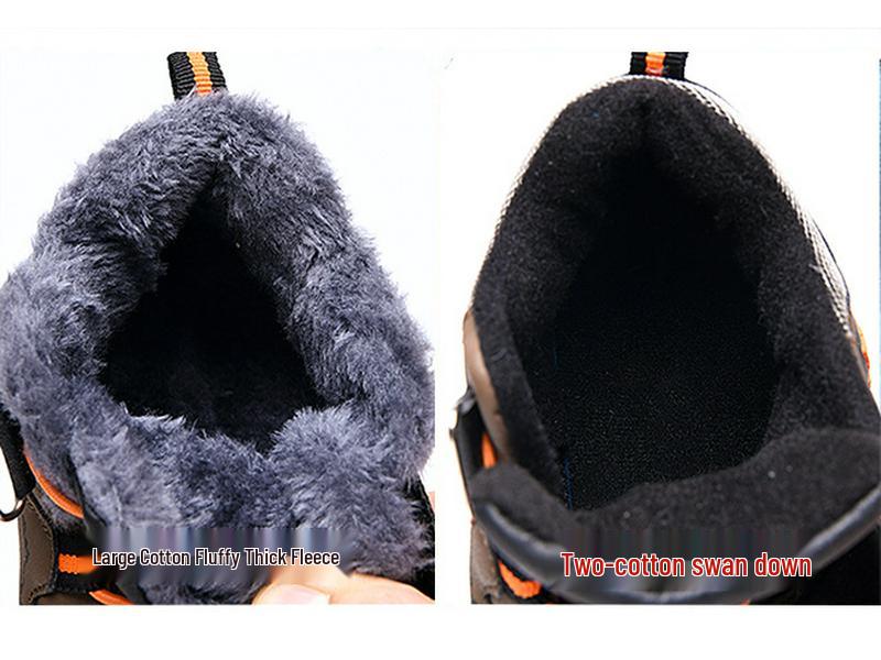 Boys' Non-Slip Winter Hiking Boots - Warm Outdoor Sports Footwear for Kids