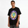 Cartoon Earth Print Eco-friendly T-shirt Unisex Casual Breathable Pure Cotton Top For Daily Wear Pure cotton T-shirt
