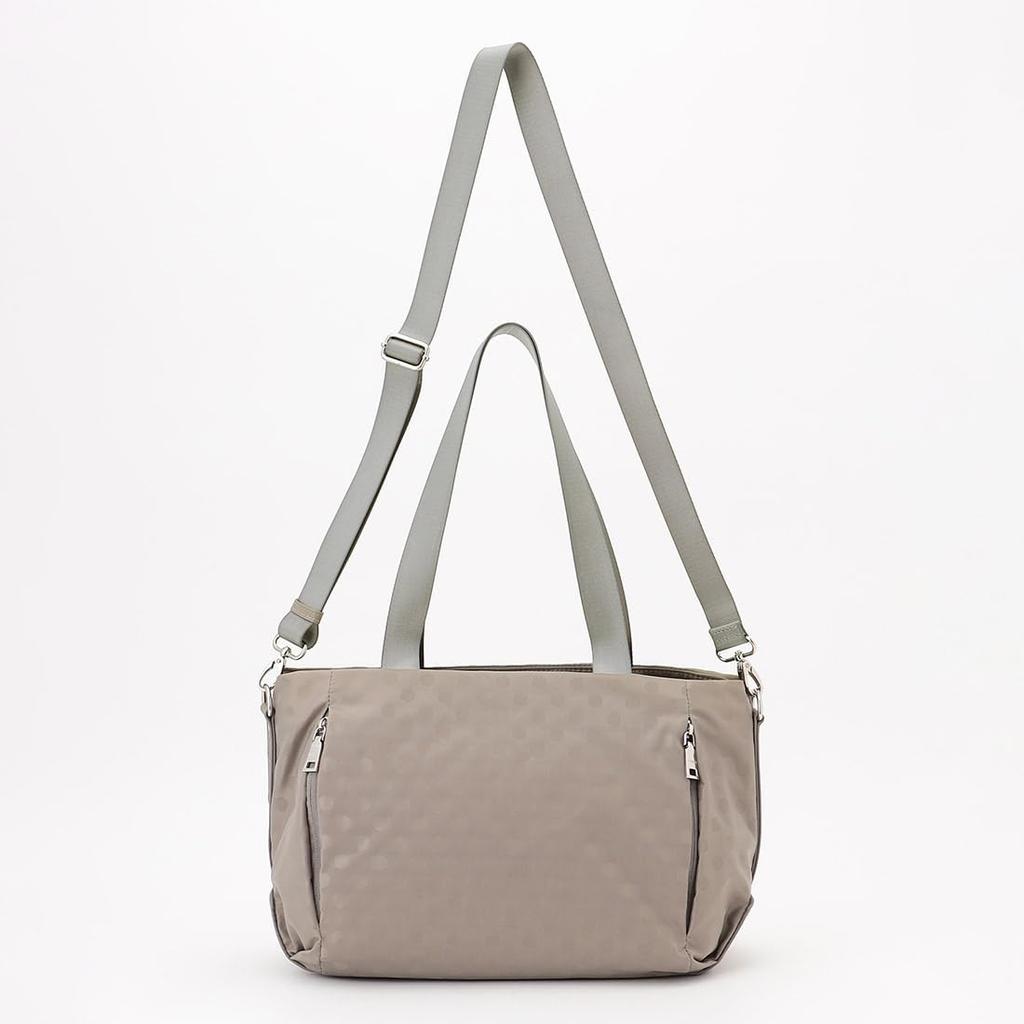 Tote bag vous et dot jacquard light gray [Isaac] 2-way tote, (12)