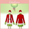 Festive Grinch Cosplay Costume For Christmas Parties Fun Velvet Fabric Unisex Sizes Xs To Xxxl