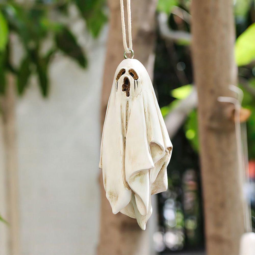 Resin Halloween Bat Pendant Scary Halloween Decoration Hanging Bat Ghost Ornament Ghost Festival
