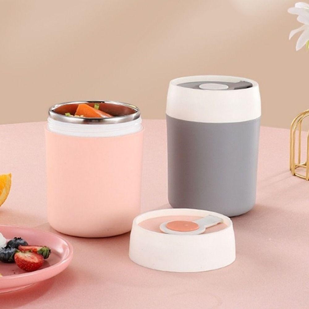 Heat Preservation Thermal Lunch Box Stainless Steel Insulated Soup Cup Soybean Milk Cup  for Home