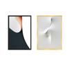 Large Minimalist PVC Wall-Hanging Photo Frame: Lightweight, Drop-Resistant Decorative Frame for Art and Paintings.