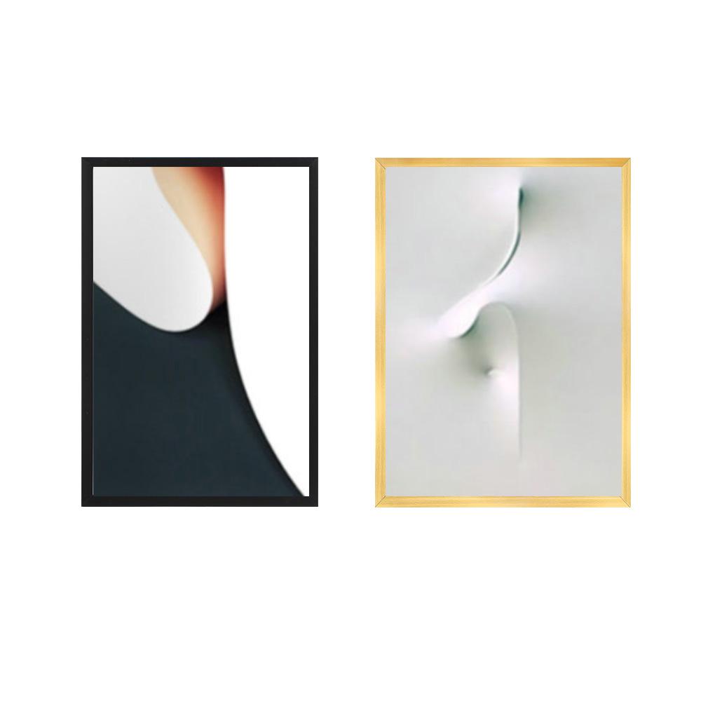 Large Minimalist PVC Wall-Hanging Photo Frame: Lightweight, Drop-Resistant Decorative Frame for Art and Paintings.