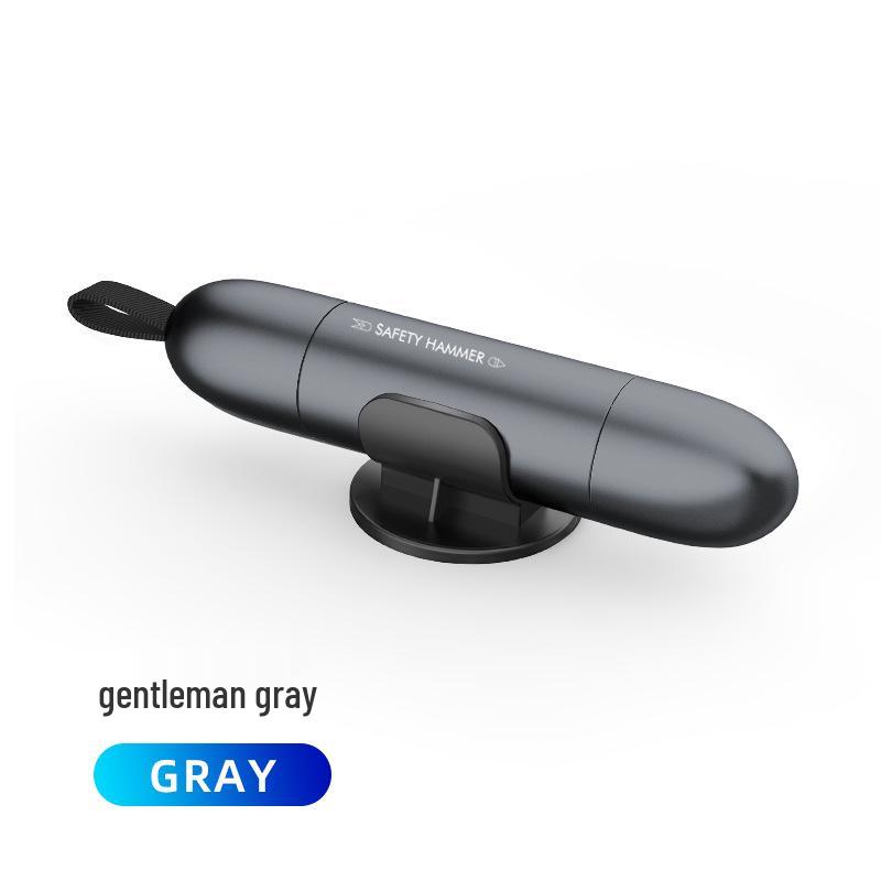 

Multifunctional Car Safety Hammer: Window Breaker & Personal Escape Tool серый