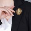 Retro Beauty Avatar Queen High-end Brooch