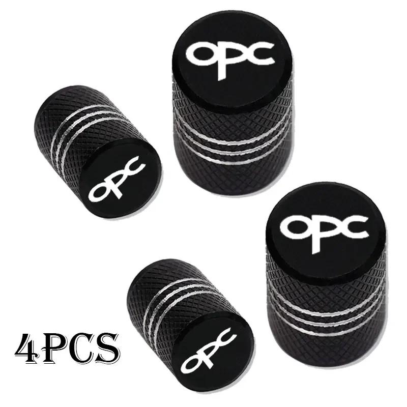 4pcs For Opel Opc Car Wheel Tire Valve Caps Tyre Stem Covers Airdust Waterproof Accessories