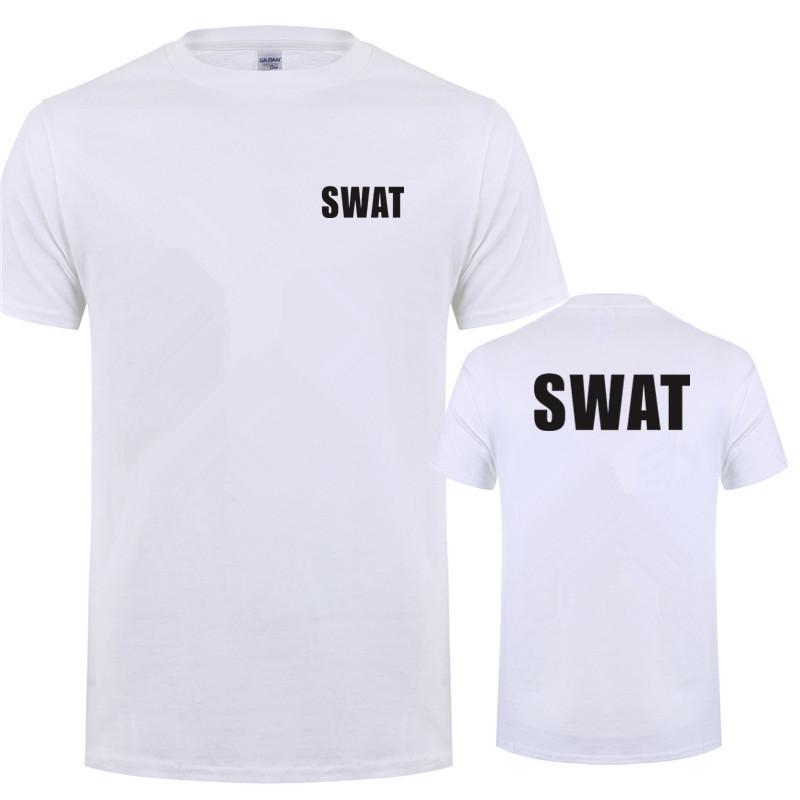 Swat T-Shirt Sommer Neue Kleidung Baumwolle Lässig Kurzarm Unisex T-Shirts Hip Hop Swat T-Shirts Oberteile Ot035