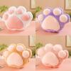 Office Nap Pillow With Cat Paw Plush Toy For Warmth And Comfort
