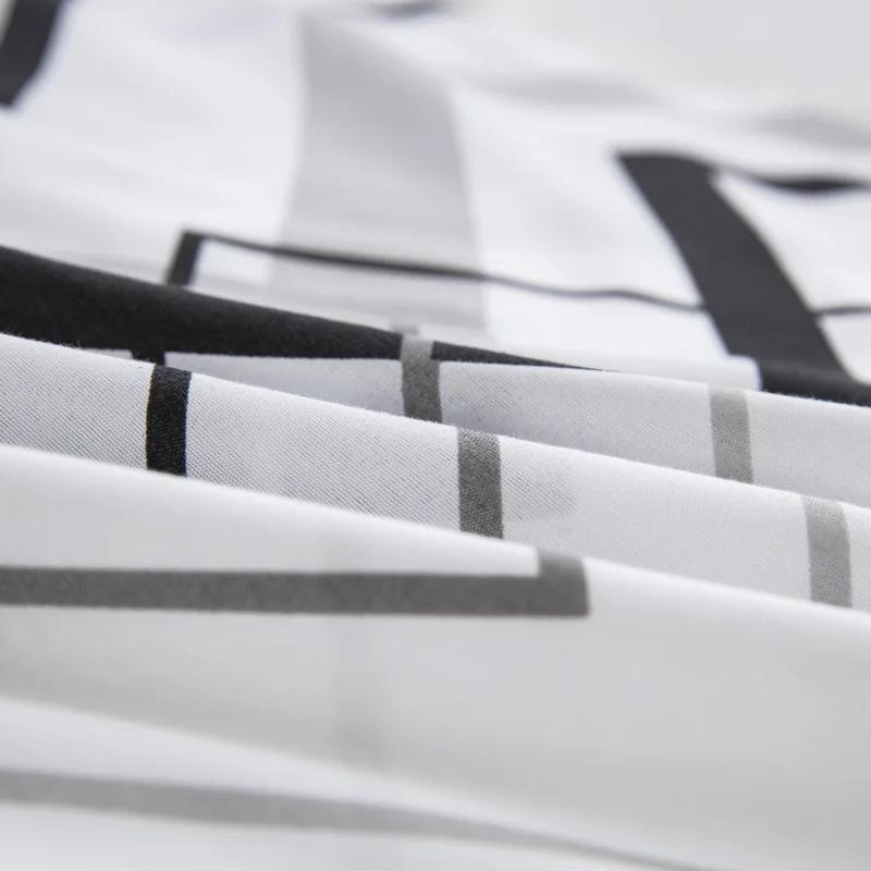 Comforter Abstract Geometric Full Queen Size Wave Pattern Bedding Set Farmhouse Comforter Microfiber Chevron