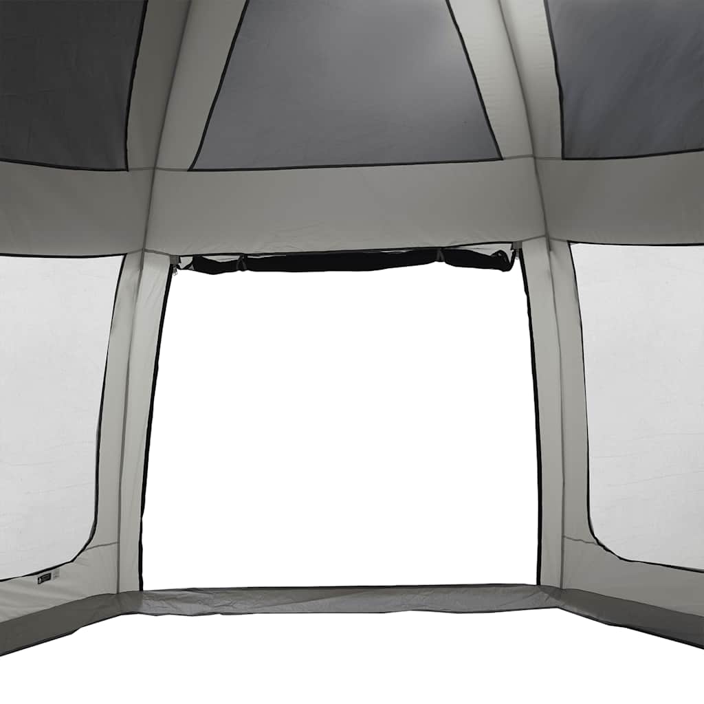 Pool Tent with Removable Canopy and Mesh Walls Gray 510 x 510 cm