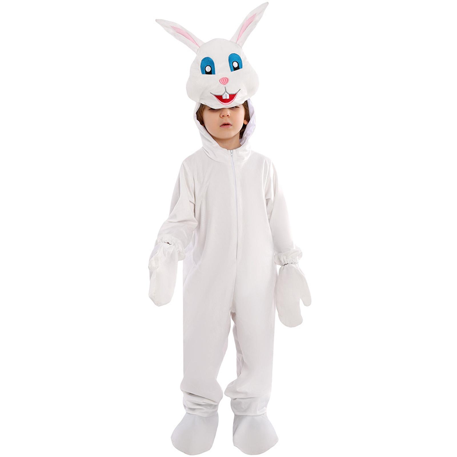 

Preschool Baby Easter Outfit Denim Overall Pants Boys And Girls Ear Jumpsuit XL білий
