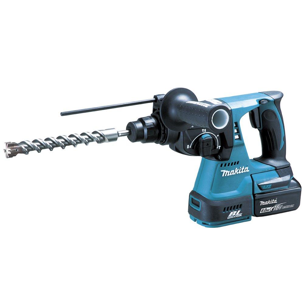 Makita Rechargeable Hammer Drill 18V with Battery and Charger HR244DRGX 24mm/Chiseling SDS+