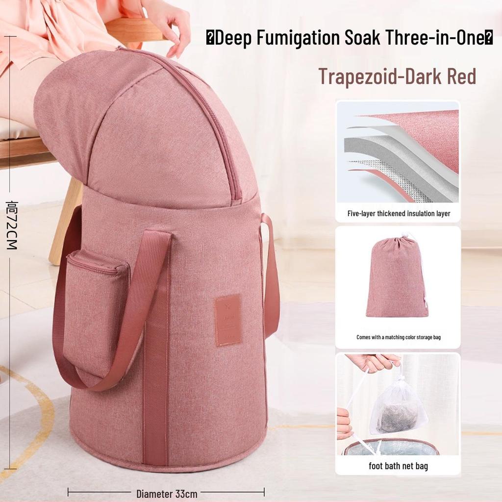 Thickened Portable Insulated Foot Bath: Folding, Deep, Travel-Friendly Foot Basin for Adults