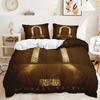 Stars and Moon Duvet Cover Twin King Muslim Ramadan Festival Bedding Set Microfiber Lamp Comforter Cover for Teen Adult Decor