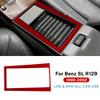 Real Soft Carbon Fiber Sticker For Mercedes Benz SL R129 1990-1994 1995 1996 1997 1998 1999 2000 2001 2002 Car Storage Box Panel.