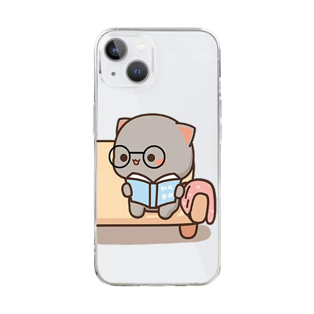 Funny Couple Cats Funda Phone Case For iPhone 17 16 15Pro Max 11 12 13 14Pro Plus Shockproof Coque Iphone Shell Bumper