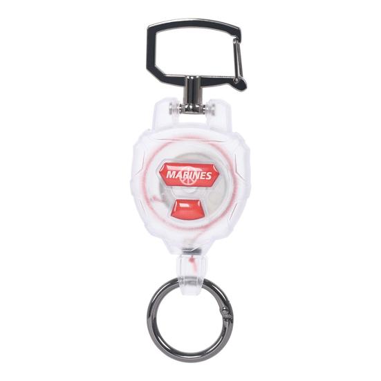 Outdoor Retractable Keychain Carabiner Badge Holder ID Card Reel Clip Key Ring Heavy Duty Portable Camping Climbing Backpacking Hiking Hanging Buckle