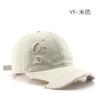 Retro women's solid color light board scissors ripped cap outdoor sports men's travel sunscreen baseball cap