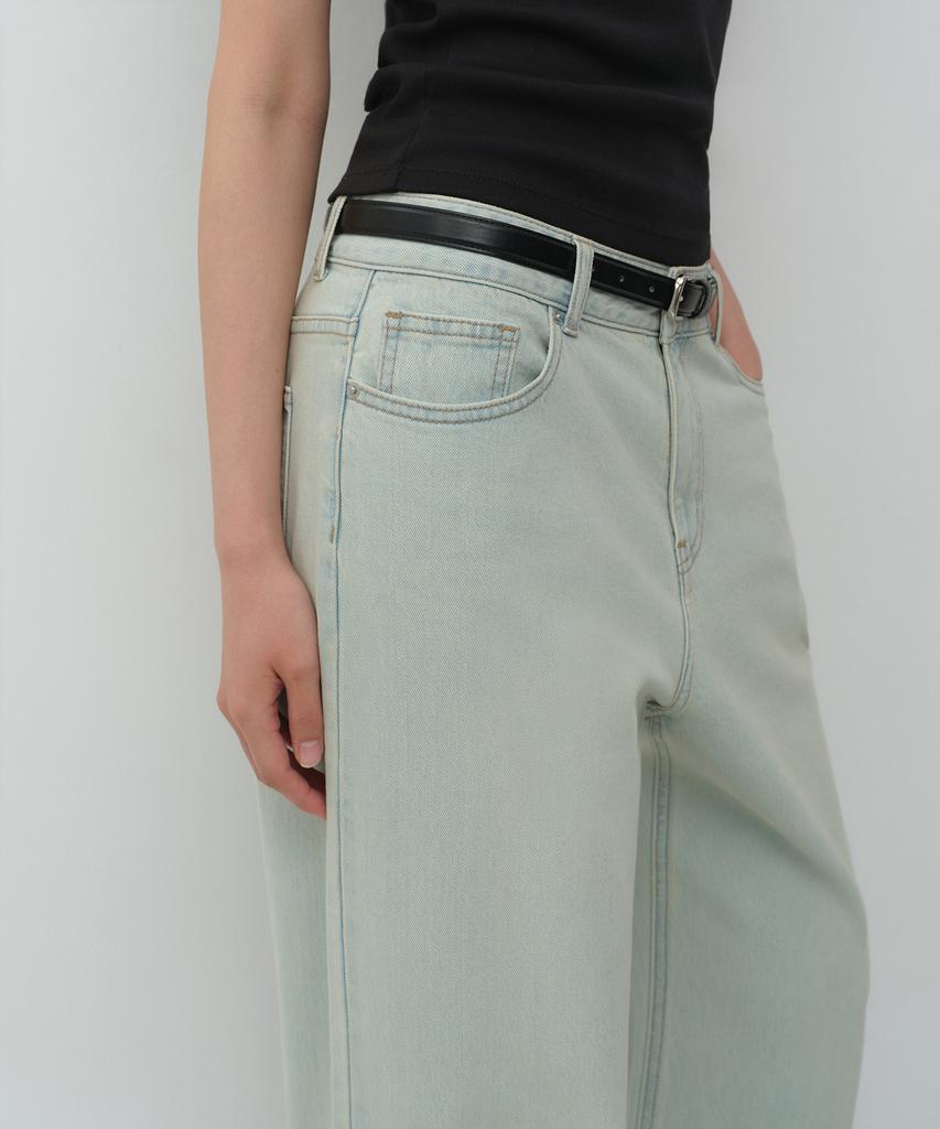 MUSINSA STANDARD WOMAN Women'S Essential Extra Wide Denim Pants [Rusty Sky Blue]