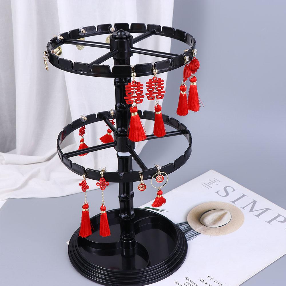 Display Rings Rack Jewelry Organizer Rotating Jewelry Display Korean Show Case Jewelry Racks Holder