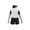 Jordan Colorblock Logo Crop Top T-Shirt Women Tops White DO5039-101