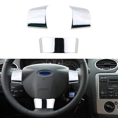 Pentru Ford Focus 2 MK2 2005 - 2011 Ornament Volan 3 Buc. Panou Acoperire Butoane Volan Autocolant Decorativ Accesorii