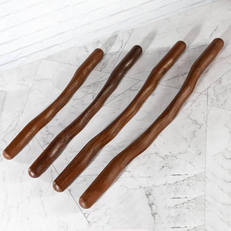 Sandalwood Whole Body Massage Rod: Universal Relief Stick for Tendons, Meridians, and Back Massage.