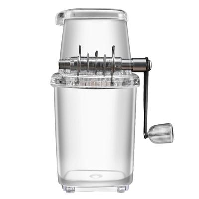 Portable Ice Crusher 1.25L Hand Cranked DIY Manual Shaved Ice Chopper Machine for Home Outdoor