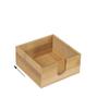 Bamboo Multi-functional Square Tissue Holder for Restaurants and Hotels