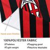 Arazzo da Parete AC Milan Appeso Estetico a Parete Coperta in Tessuto Stampato Arazzi Decorativi per Camera da Letto Soggiorno Decorazioni per la Casa