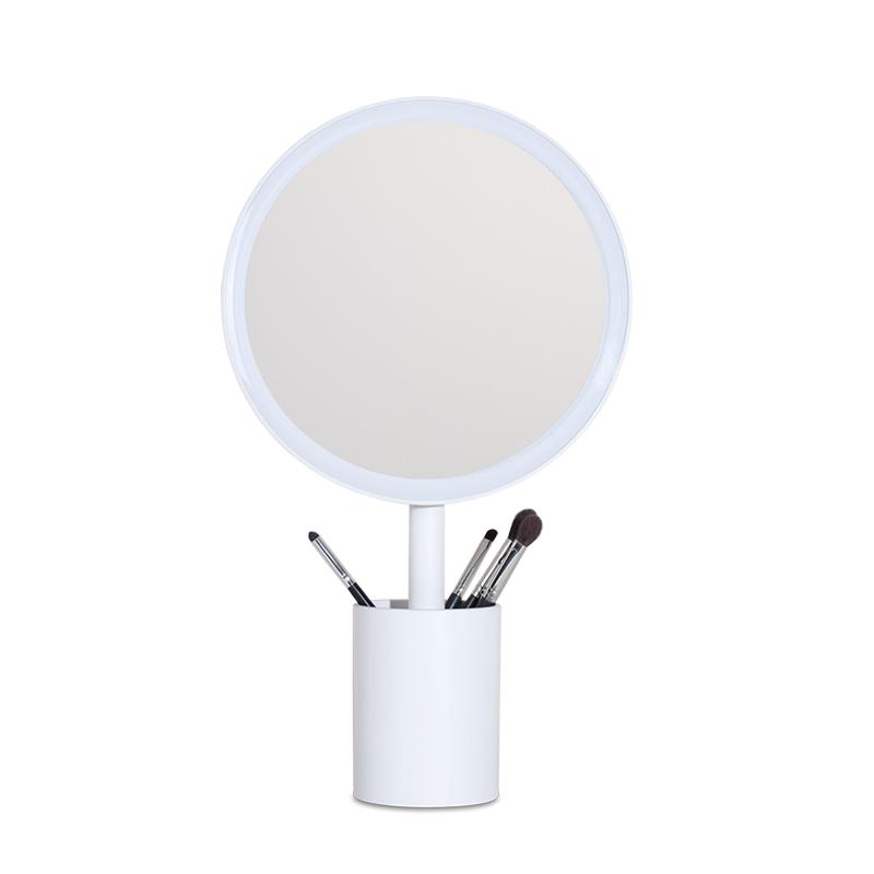 Pen Stand LookingGlass Charging Desktop Desktop Cosmetical Mirror with Light Portable Dressing Cosmetic Mirror