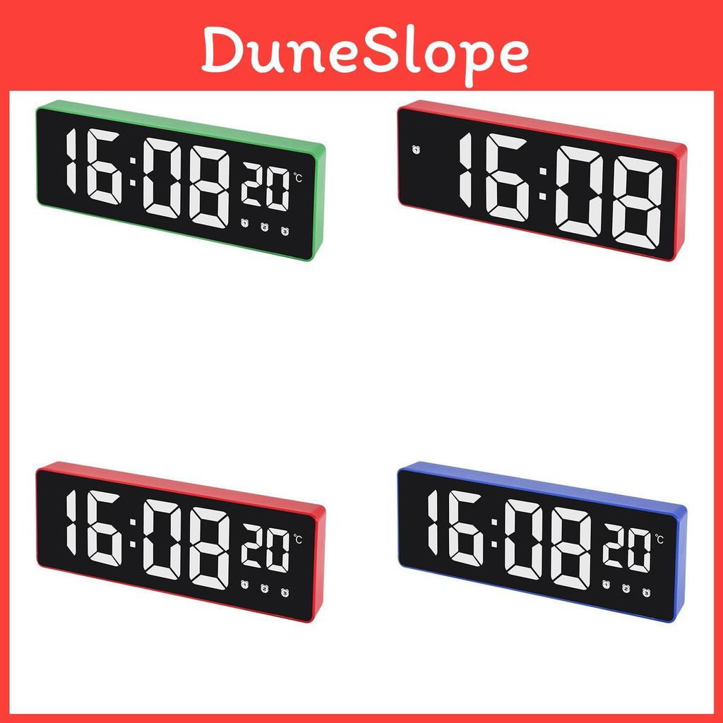 Modern Minimalist Led Digital Alarm Clock With Calendar And Temperature For Bedroom Or Office Use